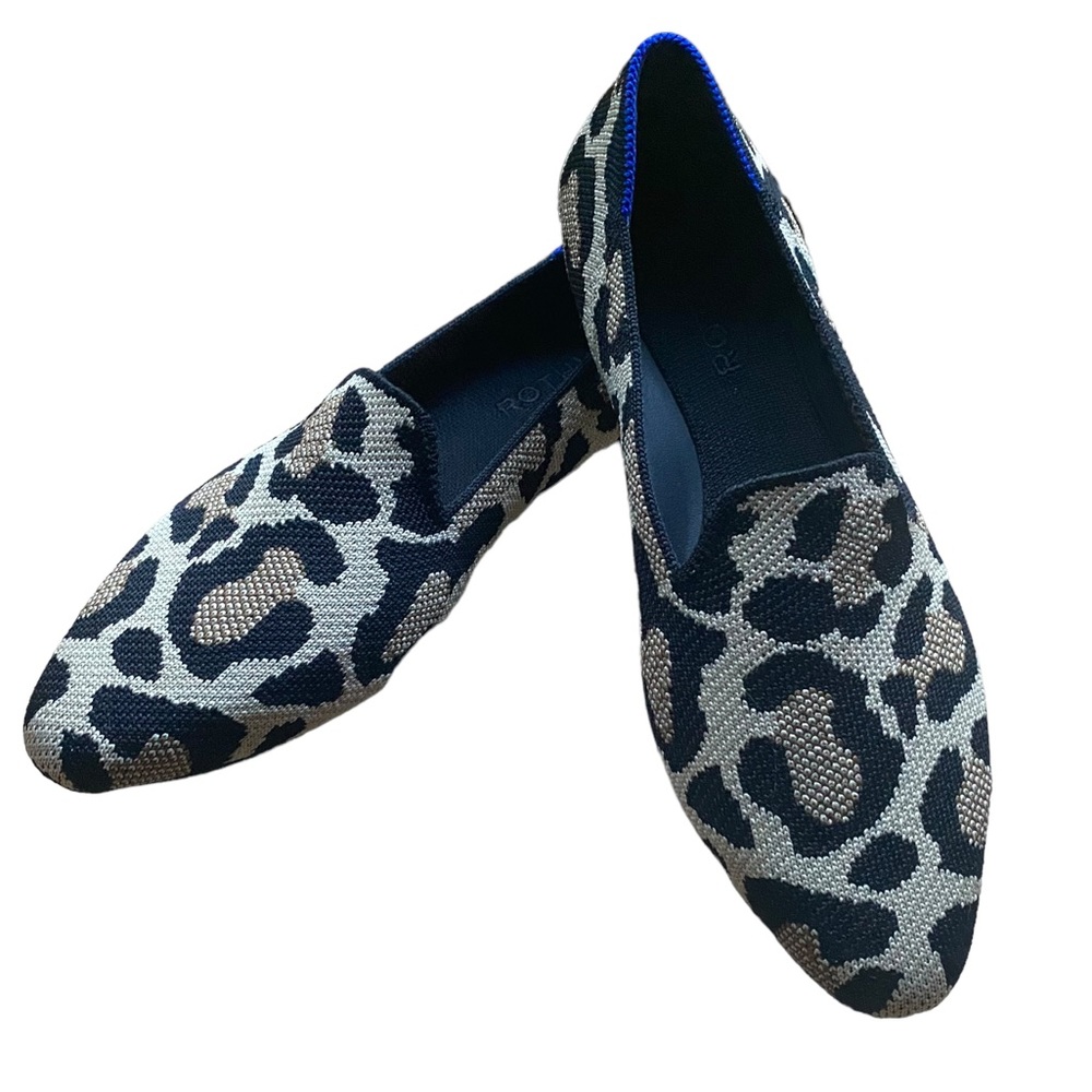 ROTHY’S The Almond Loafer - Desert Cat Design Leopard Print NWOT Size 6.5
